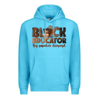 Ocean Blue black educator by popular demand Premium Hoodie - NancyCooperArtShop