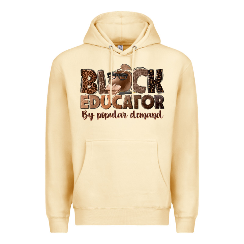 Black Educator By Popular Demand Premium Hoodie by NancyCooperArtShop | Teevron