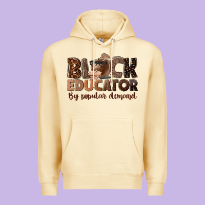Black Educator By Popular Demand Premium Hoodie Designed By Nancycooperartshop
