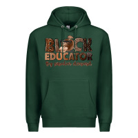 Sports Green black educator by popular demand Premium Hoodie - NancyCooperArtShop