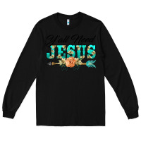 Black y'all need jesus arrow lily flowers Long Sleeve Tee - BarkalooDesign