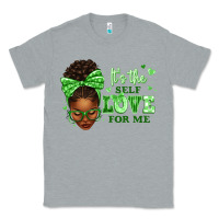 Heather Grey sorority colors green its the self love for me afr Classic Tee - texasbilliewilder
