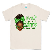 Natural sorority colors green its the self love for me afr Classic Tee - texasbilliewilder