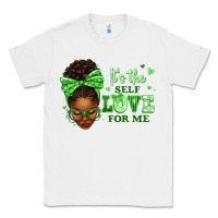 White sorority colors green its the self love for me afr Classic Tee - texasbilliewilder