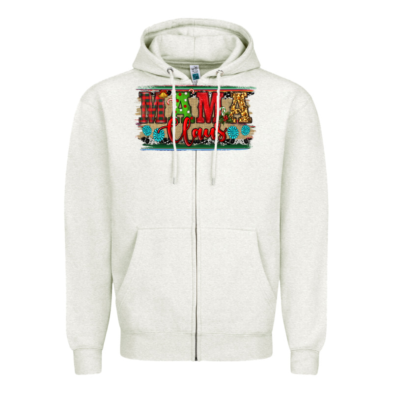Western Christmas Mama Claus Zipper Hoodie by RanaPortraitStore | Teevron