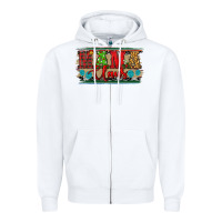 White Western Christmas Mama Claus Zipper Hoodie - RanaPortraitStore