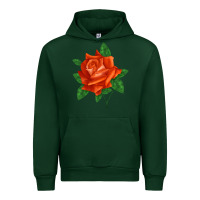 Forest Green tropicana rose Urban Hoodie - LillyAllenDesigns