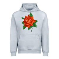 Heather Grey tropicana rose Urban Hoodie - LillyAllenDesigns