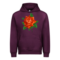 Mauve Wine tropicana rose Urban Hoodie - LillyAllenDesigns