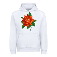 White tropicana rose Urban Hoodie - LillyAllenDesigns
