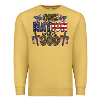 Antique Gold one nation under god Premium Sweatshirt - CowhideDigitalArt