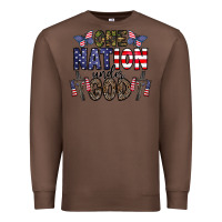 Chestnut one nation under god Premium Sweatshirt - CowhideDigitalArt