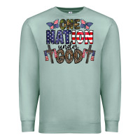 Seafoam one nation under god Premium Sweatshirt - CowhideDigitalArt