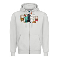 Dove Grey labrador retriever dog coffee cups Zipper Hoodie - texasbilliewilder