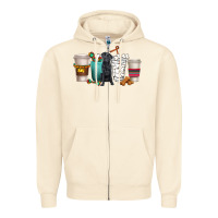 Sandshell labrador retriever dog coffee cups Zipper Hoodie - texasbilliewilder