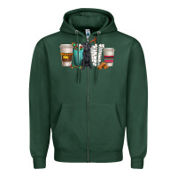 Sports Green labrador retriever dog coffee cups Zipper Hoodie - texasbilliewilder