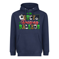 Navy busy raising ballers soccer Heavyweight Hoodie - Zillion Design Studio