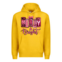 Lemon merry and bright pink Christmas Premium Hoodie - Jasminsmagicworld