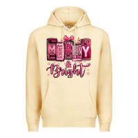 Pina Colada merry and bright pink Christmas Premium Hoodie - Jasminsmagicworld