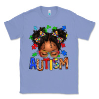 Colony Blue autism afro girl Classic Tee - texasbilliewilder