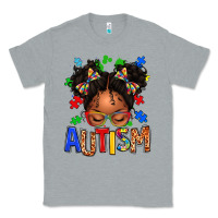 Heather Grey autism afro girl Classic Tee - texasbilliewilder