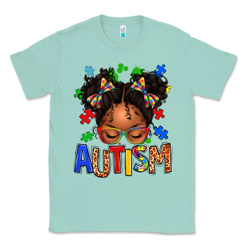 Autism Afro Girl Classic Tee by texasbilliewilder | Teevron