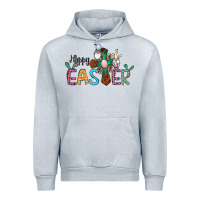 Heather Grey cross rabbit gnomes happy easter Urban Hoodie - Jasminsmagicworld