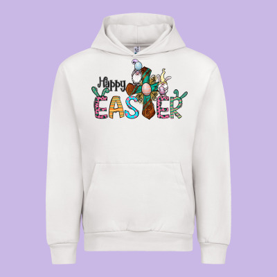 Cross Rabbit Gnomes Happy Easter Urban Hoodie Designed By Jasminsmagicworld