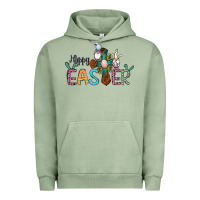 Pigment Oil Green cross rabbit gnomes happy easter Urban Hoodie - Jasminsmagicworld