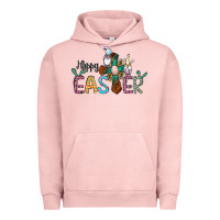 Pigment Salmon cross rabbit gnomes happy easter Urban Hoodie - Jasminsmagicworld