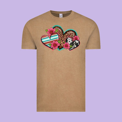 Easter Spring Western Hearts Vintage Tee Designed By Artiststas