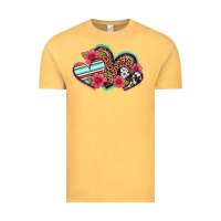 Vintage Mustard easter spring western hearts Vintage Tee - Artiststas