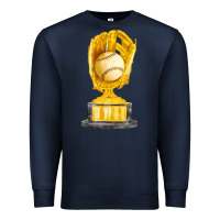 Navy baseball throphy cup fa element Premium Sweatshirt - FaDigitalArtStudio
