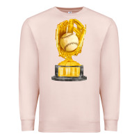 Pale Pink baseball throphy cup fa element Premium Sweatshirt - FaDigitalArtStudio