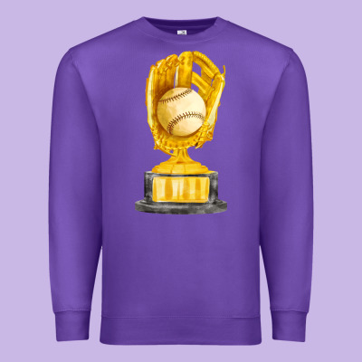 Baseball Throphy Cup Fa Element Premium Sweatshirt Designed By Fadigitalartstudio