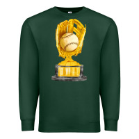 Sports Green baseball throphy cup fa element Premium Sweatshirt - FaDigitalArtStudio