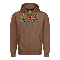 Chestnut Santa Baby Western Christmas Zipper Hoodie - RanaPortraitStore