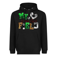 Black my heart is on that field soccer Heavyweight Hoodie - Zillion Design Studio