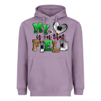 Lavender my heart is on that field soccer Heavyweight Hoodie - Zillion Design Studio