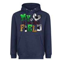 Navy my heart is on that field soccer Heavyweight Hoodie - Zillion Design Studio
