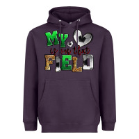 Plum my heart is on that field soccer Heavyweight Hoodie - Zillion Design Studio