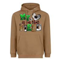Toasted Coconut my heart is on that field soccer Heavyweight Hoodie - Zillion Design Studio
