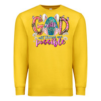 Lemon with god all things are possible Premium Sweatshirt - RacoonDesign