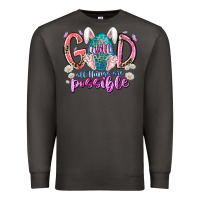 Smoke with god all things are possible Premium Sweatshirt - RacoonDesign