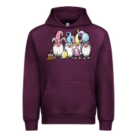 Mauve Wine easter bunny gnomes Urban Hoodie - Jasminsmagicworld