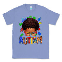 Colony Blue autism afro kid Classic Tee - texasbilliewilder