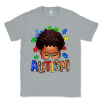 Heather Grey autism afro kid Classic Tee - texasbilliewilder