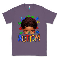 Lavender autism afro kid Classic Tee - texasbilliewilder