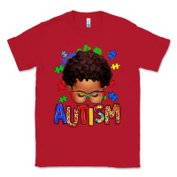 Red autism afro kid Classic Tee - texasbilliewilder