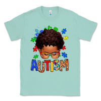 Seafoam autism afro kid Classic Tee - texasbilliewilder